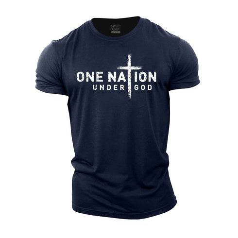 Men's One Nation Under God Cotton T-Shirt